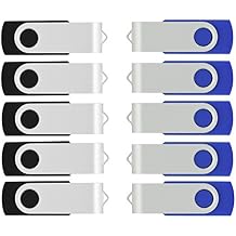 50 Pack 128MB USB Flash Drive 128MB Flash Drives USB 2.0 Blue/Black Half