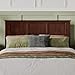 AFI, Madison Queen Solid Wood Panel Headboard with Attachable Charger, Walnut