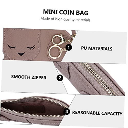 1Pc Adorable Mini Coin Purse Cute Cat Design Storage Bag for Lightweight Compact Durable Material for Daily Use and4