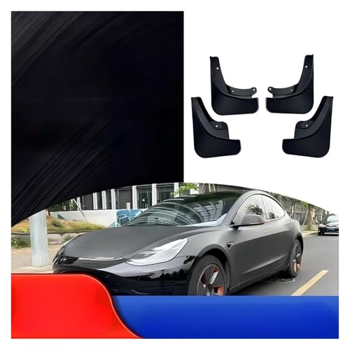 Guardabarros de coche para Tesla Model 3 24 que evitan salpicaduras y daños de grava 2