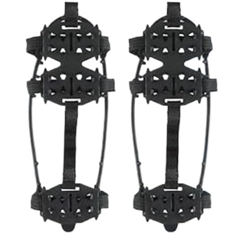 CSSHNL Crampones Crampones, cubrezapatos Antideslizantes, agarres for Hielo, Botas de Agarre, Senderismo, Escalada en Hielo, Clavos, Cadena(L40 to 45)