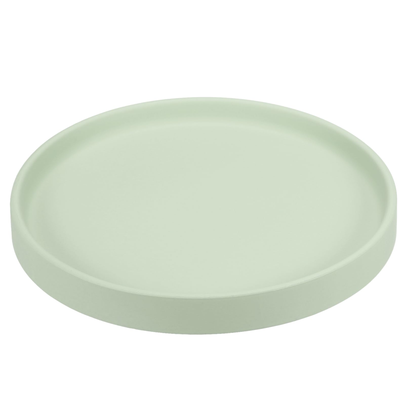 PATIKIL 7.7 Inch Round Ceramic Plant Saucer, Plant Saucer Tray Flower Planter Drip Tray for Indoors Outdoors Patio Balcony Mint Green