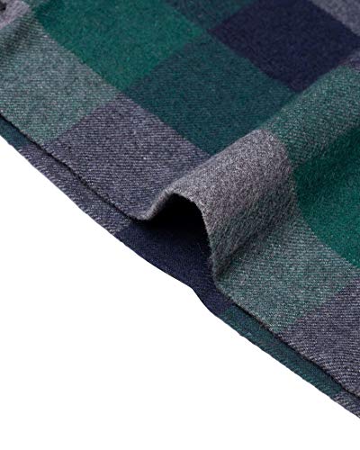 Image of Mens Flannel Pajama Pants Plaid Heavyweight Cotton PJs Bottoms Sleepwear