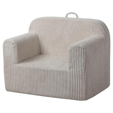 Getifun Foam Kids Sofa, Comfy Toddler Couch,Soft Toddler Armchair for Boys and Girls (Beige) Cover