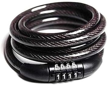 Outdazzle - Cycle Lock -Anti-Theft Steel Strong - Bike Lock - Secure - Helmet Lock - Cycle Locks for Bicycle - Cycle Locks for Bicycle with Password Number Multipurpose