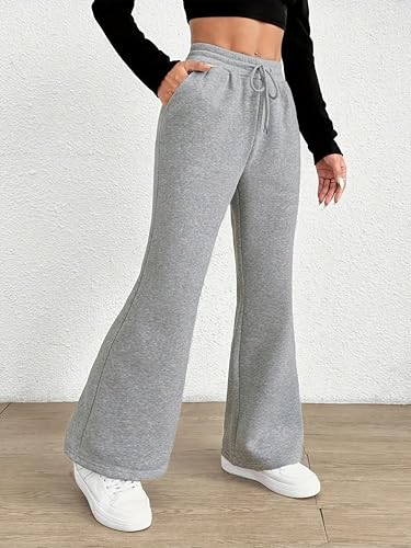 Image of dockstreet Straight Wide fit Long Length Open Bottom Jogger for Women /Trending Multi Pocket Style, Relaxed Casual Pants for Women
