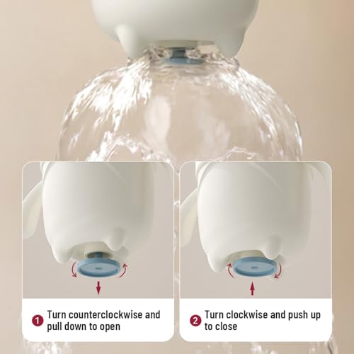 LdawyDE Haare Waschen Kinderschutz, Haarwaschbecher Baby von Bär Design, Baby Badespülbecher, Haarwaschhilfe Kinder mit Kopfhautbürste für Kinder zum Haarewaschen und Baden