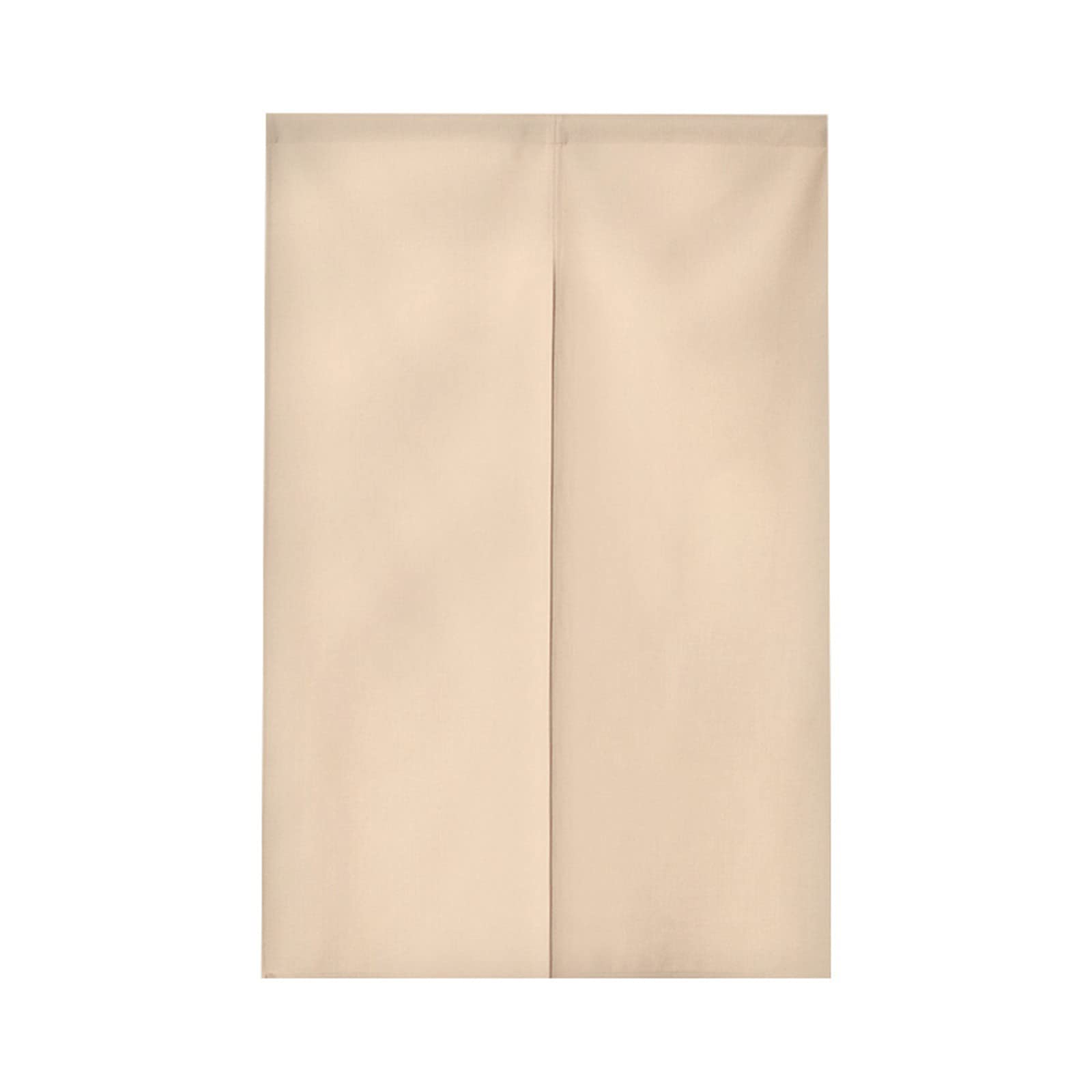 Surwin Beige Solid Color Japanese Noren Doorway Curtain Cotton Linen Door Curtain Window Treatment Tapestry For Kitchen Bistro Partition Shading Home Decorative (85X120cm,)