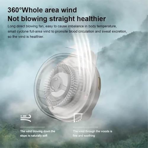 Petit ventilateur rechargeable de taille pour le camping et le bureau - 5