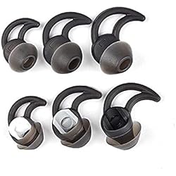 Bose Cargador Para Audífonos Soundsport Rhinenet Auriculares de repuesto compatibles con Bose QC20 QC20i QC30 SIE2i IE2 IE3 SoundSport Auriculares intraurales con aislamiento de ruido SoundSport almohadillas (negro)