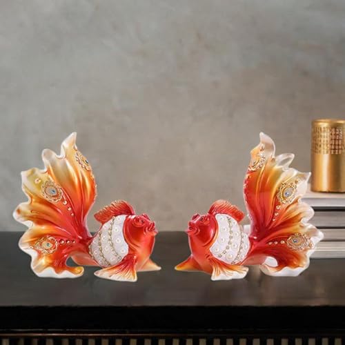 Statue de poisson Feng Shui ZXQUEGF pour revitaliser un decor terne - 7