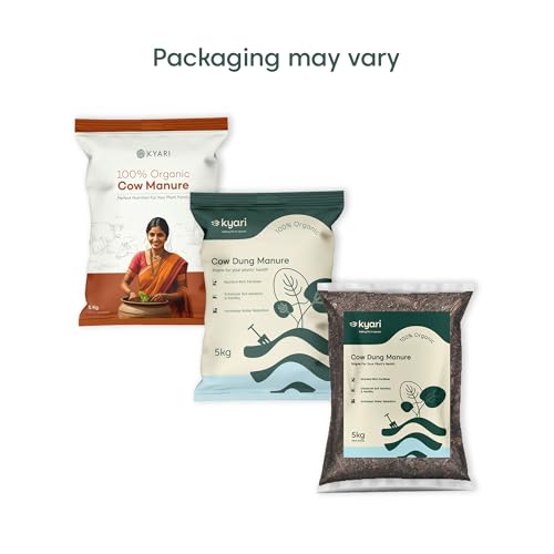Image of Kyari Cow Dung Manure 10kg for Plants - Organic Gobar Khad Fertilizer