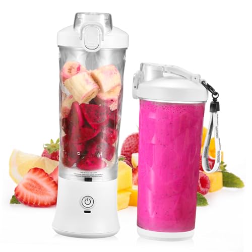 Imagen de Cabilock Exprimidor Portátil de USB para Frutas Licuadora Eléctrica Miniexprimidor para Viajes o Desayunos Casa Vaso Transparente para Jugo Fresco