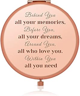 Coworker Leaving Gifts for Her, Birthday Graduation Gift Ideas for Women Girls, Going Away Gift, Pocket Makeup Mirror Compact Mirror Gift, Unique Goodbye Gifts for Women, Besties, Friends, Coworkers