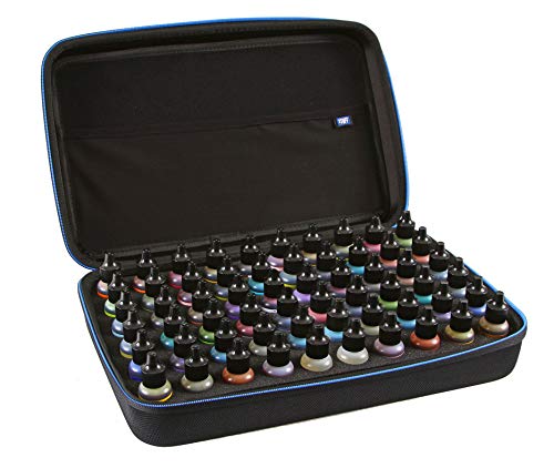 Image of 2TUFF Alcohol Ink Storage Case - Fits up to 60 Bottles - Multi-Use Paint Organizer with Foam Insert and Travel Handle