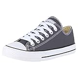 SCARPE VITA Damen Schnürstiefeletten Leicht Gefütterte Plateau Stiefeletten Zierperlen Schuhe Schnallen Boots Nieten Schnürboots 172824 Dunkelgrau Weiss 39