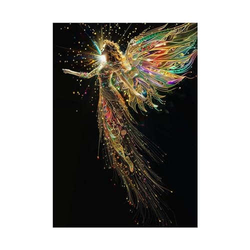 Decoration d'art mural de peinture figurine pour salon moderne