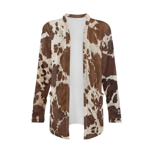 Image of Women's Lightweight Cardigans with Pockets Trendy Long Sleeve Open Front Cardigan Casual Tops Jackets Fall Oufits S-2XL