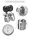 Ignition Switch Lock Cylinder and Pair Front Door Lock Cylinder with Keys Fit for Chevy Silverado Tahoe GMC Sierra Yukon 1999-2000 Replace 704600 702912 598007