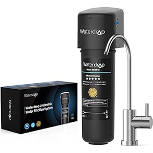 Waterdrop 10UB Under Sink Water Filter System with Dedicated Faucet, NSF/ANSI 42 Certified, 30,000 Liters High Chlorine…