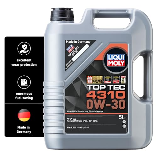 LIQUI MOLY Top Tec 4310 0W-30 Motor Oil, 5L, SKU: 2362