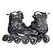 Inline Skates, High Performance Outdoor Fitness Inline Skates for Women Men Adult (Men 9.5/Women 10.5, Black 43)