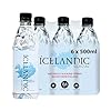 Icelandic Glacial Natural Spring Alkaline Water, 500 ml / 16.9 Fl Oz (Pack of 6)