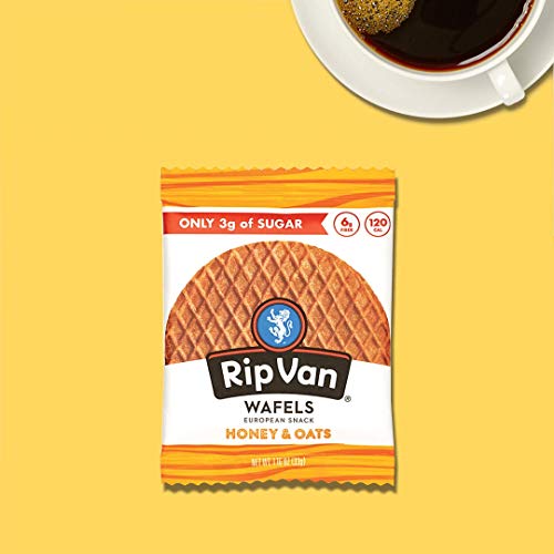 Rip Van Wafels Snack Wafels, Honey And Oats, Pack Of 12, 13.92 Ounce #TOP4