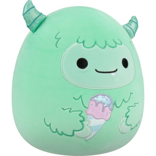 Image of Squishmallows Original 12in Robbito the Green Yeti Holding Ice Cream Cone (Select Series)