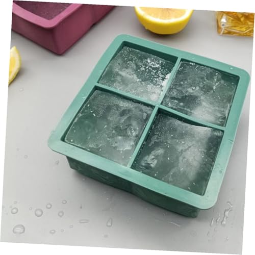 Alipis 2Pcs Silicone Ice Cube Tray con Tapa miniatura 2