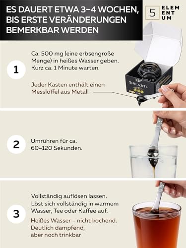 Shilajit Original Himalaya Für Männer – 82% Fulvinsäure 100g (50g x2) Premium Mumijo Shilajit Hochdosiert Aus Himalya Handernte Inkl. 500mg Dosierlöffel