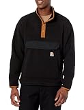Carhartt Relaxed Fit Fleece Pullover (Black,XL)