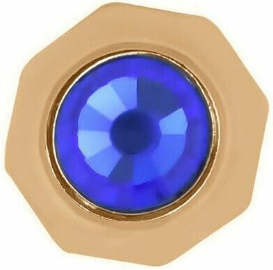 Ewatchparts 1 Watch Crown Compatible With Lady Cartier Tank Santos Watch 4.25mm Rose Gold Blue