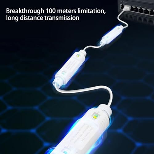 Extensor PoE de 1000Mbps para cámaras y timbres, repetidor exterior que permite configuraciones en cascada miniatura 5