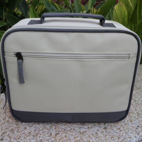 Funda portátil de almacenamiento para accesorios digitales, hecha de tela oxford y algodón perlado, protectora y ligera, ideal para proyectores y viajes miniatura 7