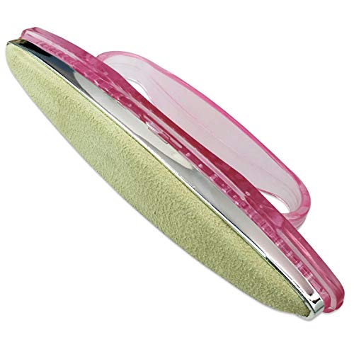 (1 Piece) Beauticom Professional Chamois Nail Buffer Polish Manicure Tool with Removable Cover