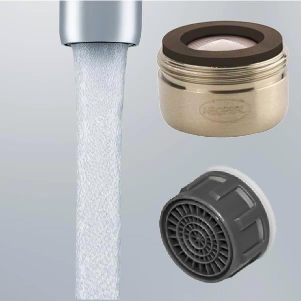 1.2 gpm Compatible Moen Faucet Aerator 181066 Threaded Male Replacement Chrome & Brushed Nickel WaterSense (Brushed Nickel)