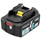 Saikyoubat 互換 マキタ 18ｖバッテリー BL1860B 6000mAh マキタ 互換バッテリー BL1815N BL1820B BL1830Bなどに対応 BMS基板搭載 電動工具用 最新セル採用 大容量と長寿命 リチウムイオン（Li-ion) ランプ残量表示付き 多重保護回路付き 長期間使用可能 PSEとCE認証済み 6億円製造物責任保険付き