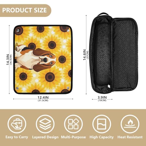 Estuche 2 en 1 para rizador y plancha con mat resistente al calor miniatura 4