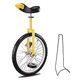 Robusto y duradero: nuestros tenedores Unicycle Niños de 16 pulgadas, Unicycle 18 pulgadas Niños y Unicycle 20 pulgadas Los niños consisten en acero manganeso de alta resistencia, que es fuerte y duradero. Con ruedas engrosadas de aleación de aluminio, toda la carretilla es más fuerte y más vestida. Fuerte, máximo de 150 kg.