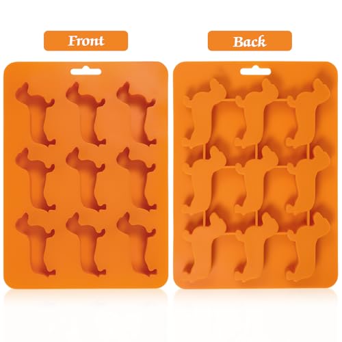 HEMOTON Silikon Eiswürfelform Kleine Hunde 9-Fach Eiswürfel Form Für Cocktails Und Backen 8.7X6.3X0.7 Zoll