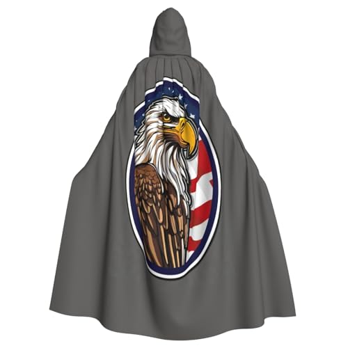 Cape à capuche aigle imprimé haute définition costume de carnaval