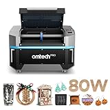 OMTech Pro 80W CO2 Laser Engraver, 40' x 24' Laser Cutter with Built-in Water Chiller 1,200 mm/s Speed, 4 Way Pass Air Assist, Autofocus Laser Cutting Engraving Etching Machine for Wood Metal Acrylic