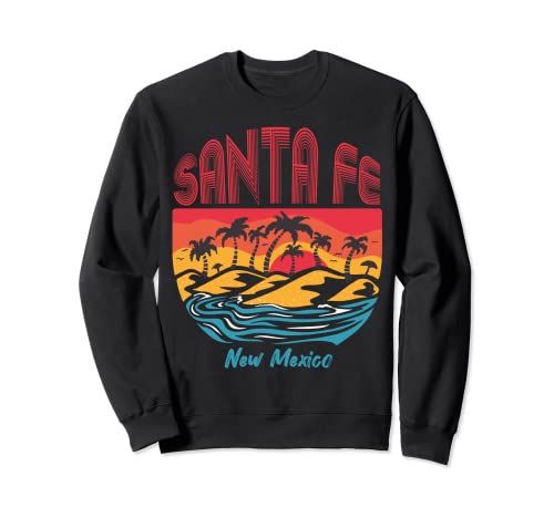 Santa Fe Surf New Mexico vacances d'été palmier Sweatshirt