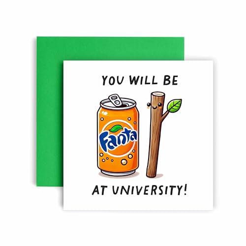 Huxters Good Luck at University Card - First Day Uni - Leaving Home Cards Youll do Fantastick at University - Son Daughter Grandson Granddaughter Nephew Niece (Fantastic Uni)