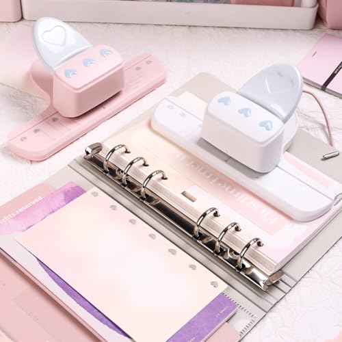 Perforadora de cuadernos de hojas sueltas para diseñar álbumes propios 4