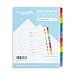Blue Summit Supplies 12 Month Dividers for Binders, Jan to Dec Monthly Tabs, Includes Customizable Table of Contents Index, 6 Sets