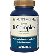 Nature's Wonder Super B Complex with Vitamin C, Vitamin B12, & Folic Acid – Supports Energy Metab...
