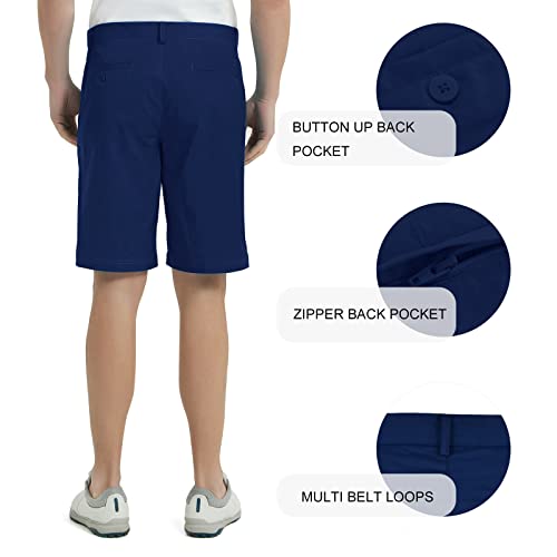 Lesmart Men's Golf Shorts Stretch Quick Dry Relaxed Fit Tech Performance Bermuda Shorts Navy Blue 36 #TOP4