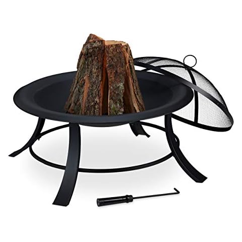 Brasero de Jardin Relaxdays Ø73,5cm Cover